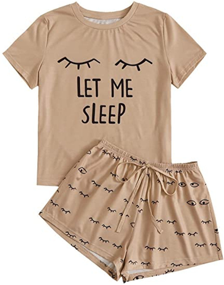 Women's Cat Fashion Printing Casual Pajamas Home Suit
