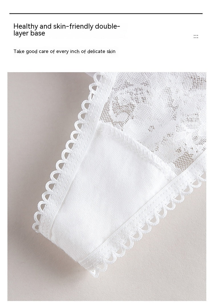 Lightweight Lace Bra Set Sexy Transparent Without Steel Ring
