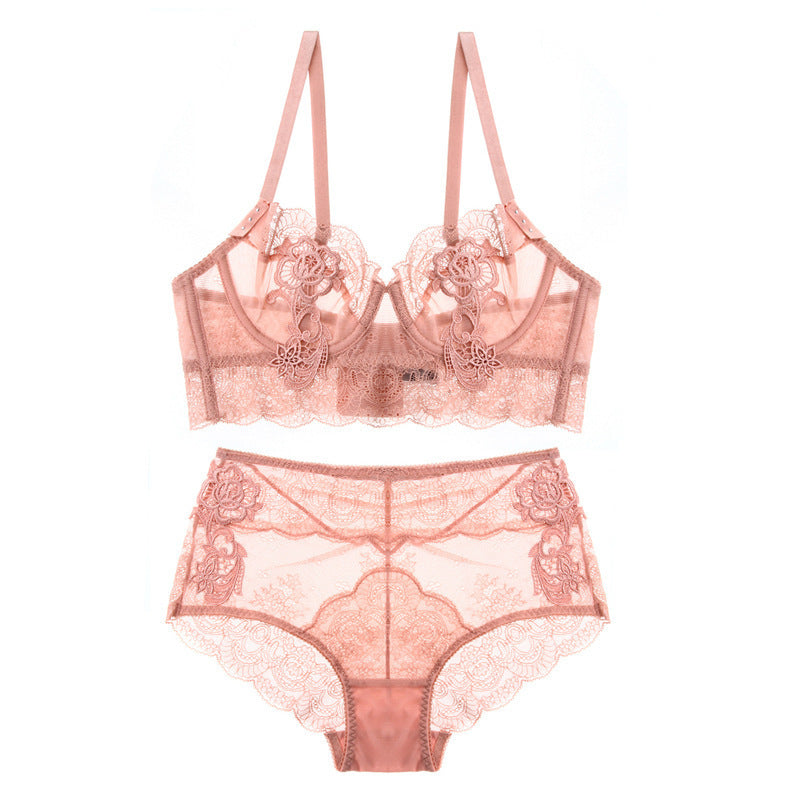 Lace ultra-thin underwear set