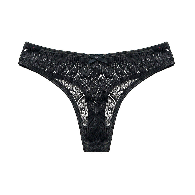 Lace Sexy Solid Color See-through Cotton Shorts