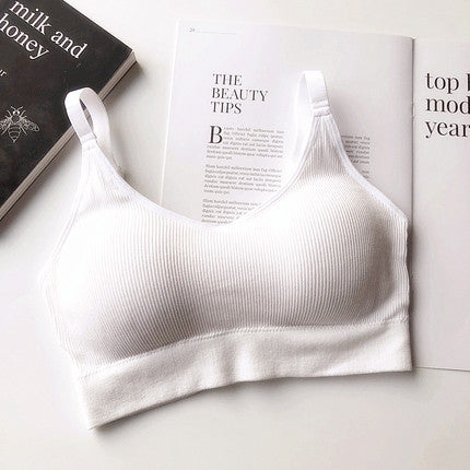 Thread tube top underwear sports bra for girls