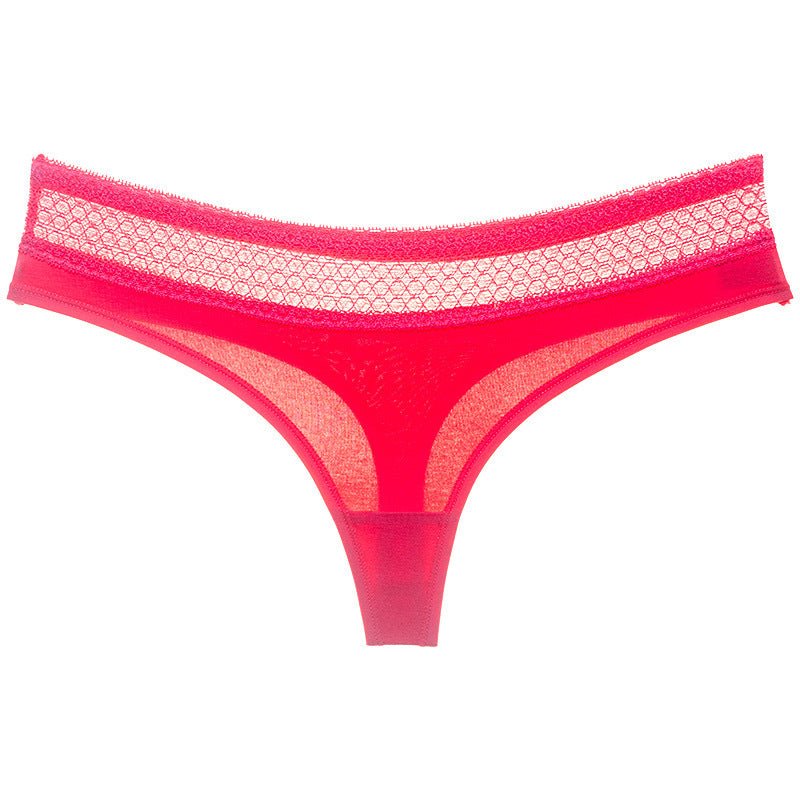 Lace waist low waist women's briefs
