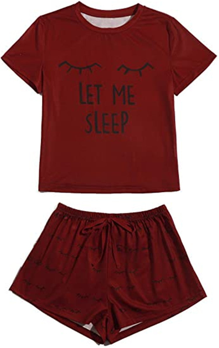 Women's Cat Fashion Printing Casual Pajamas Home Suit