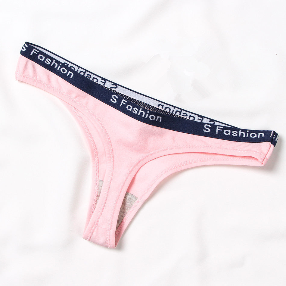 Solid Color Sexy Seamless Briefs Ladies Low Waist