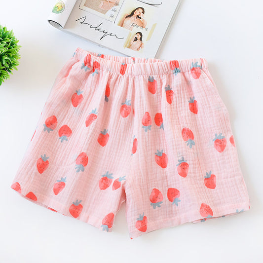 Women's Thin Summer Cotton Gauze Pajama Pants