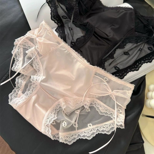 Japanese Sexy Lace Underwear Women's Cotton Antibacterial Crotch Thin Breathable