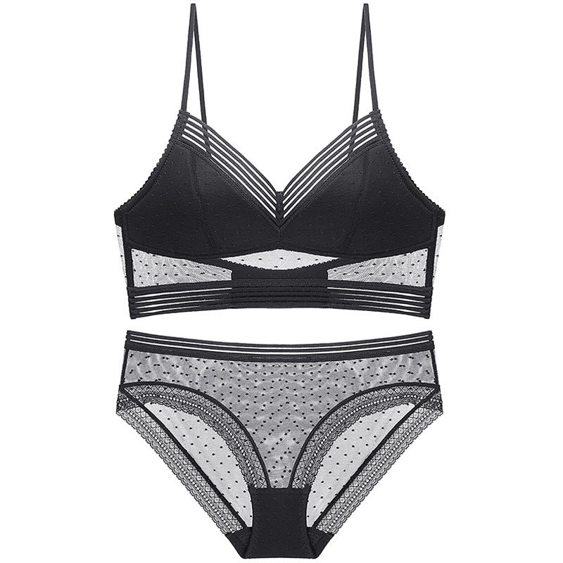 Ladies Big Backless Bralette French Sexy Lace Underwear