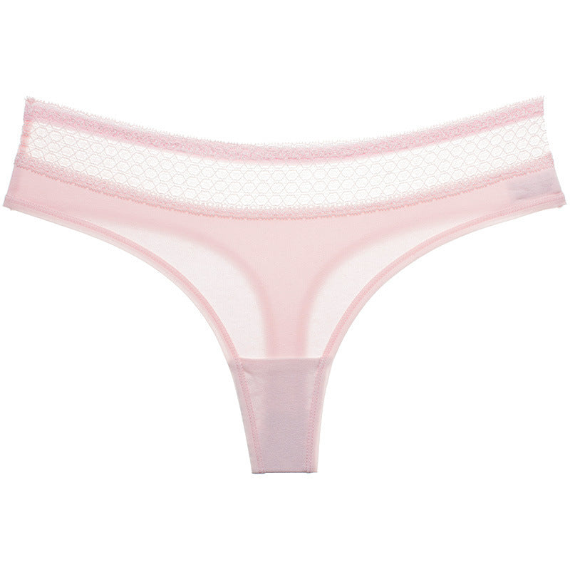 Lace waist low waist women's briefs