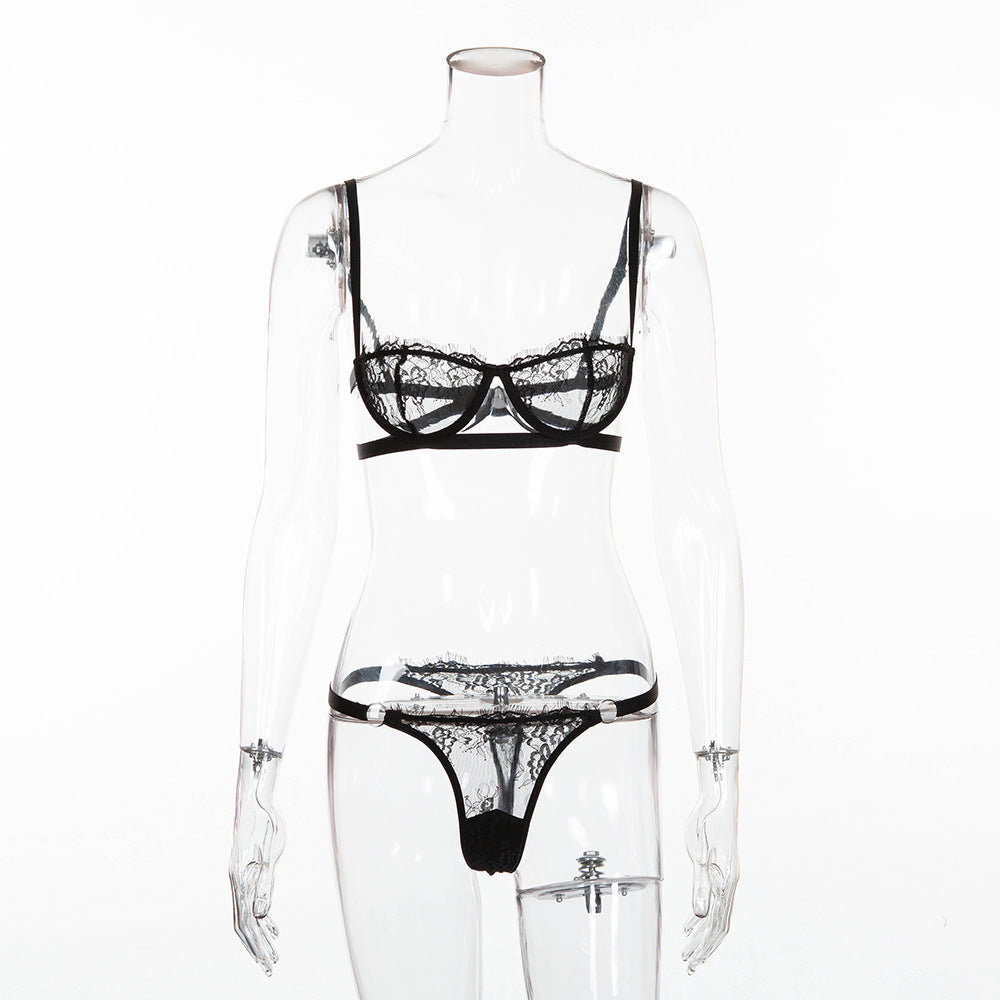 Wrapped Chest See-Through Underwear Sexy Suit