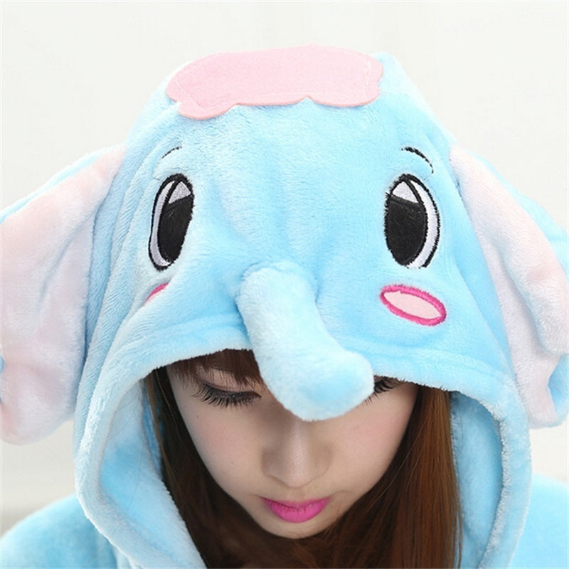 Elephant cartoon animal piece pajamas