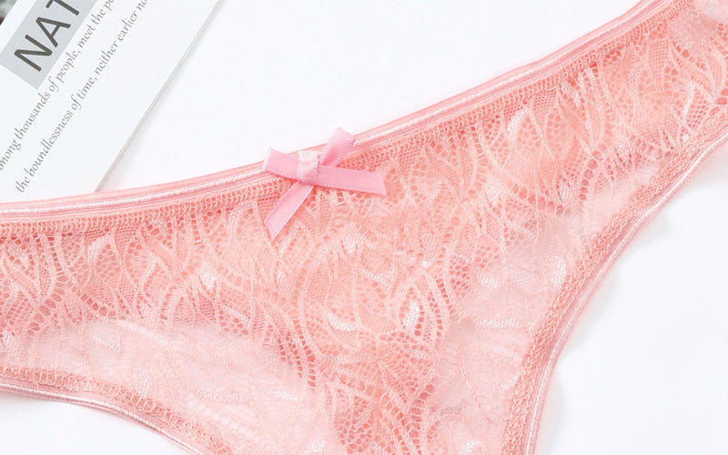 Lace Sexy Solid Color See-through Cotton Shorts