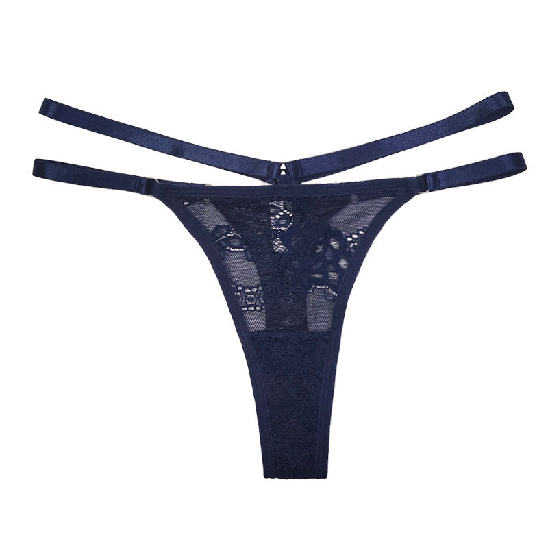 Factory Direct Supply Amazon European And American New Sexy Underwear Lace Cutout Lace T-shaped