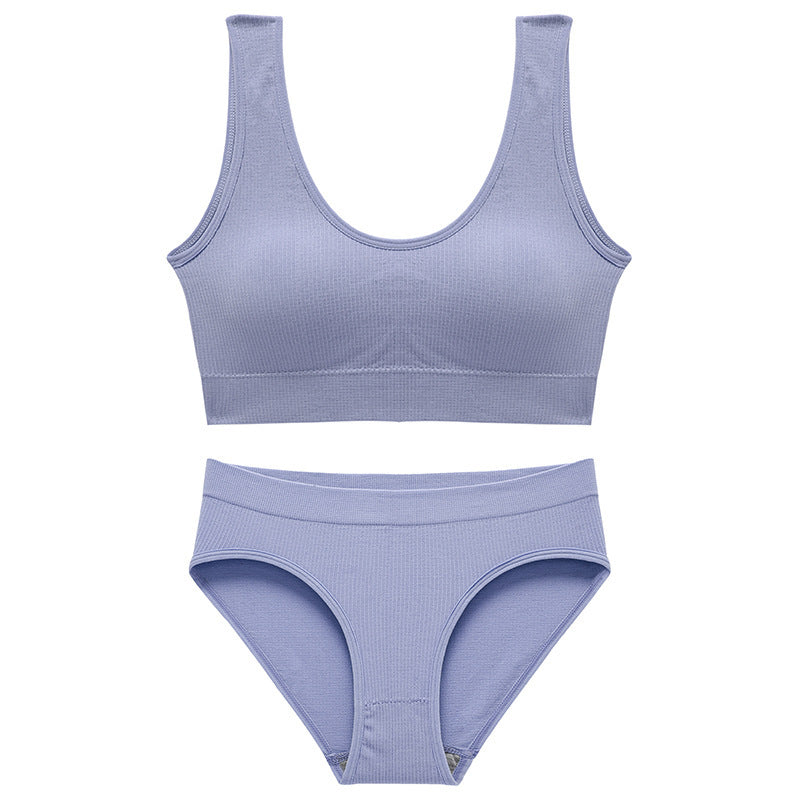Girls' Large Size Underwear Vest Suit Without Taking Off Sleep Bra