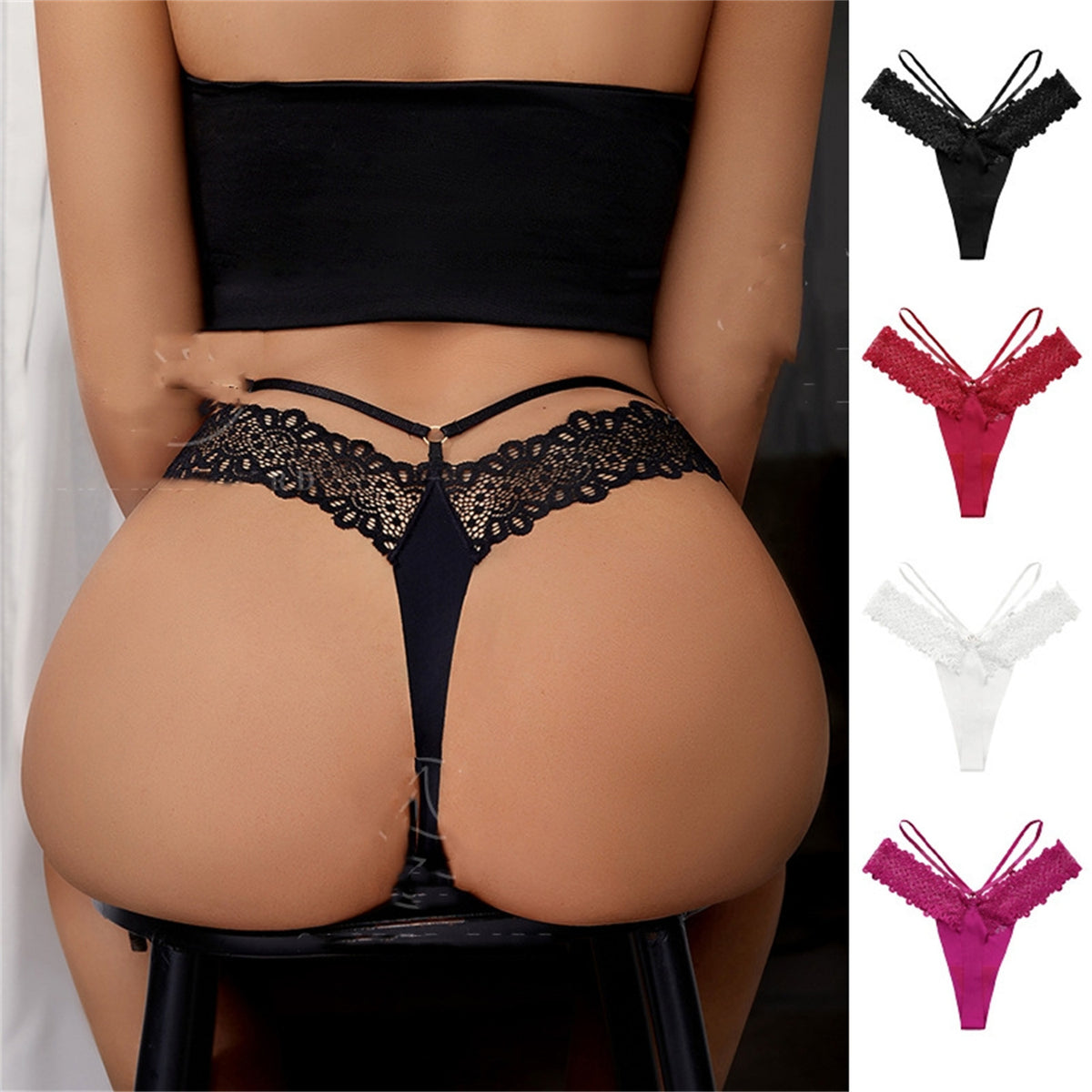Lace Stitching Seamless Ice Silk Quick-drying Sports Underwear