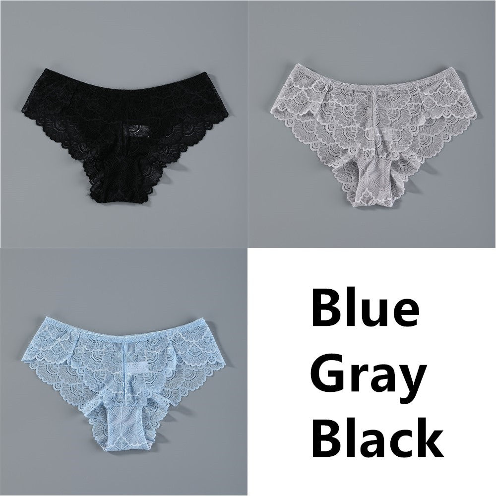 Transparent Sexy Seamless Briefs Mesh Ladies