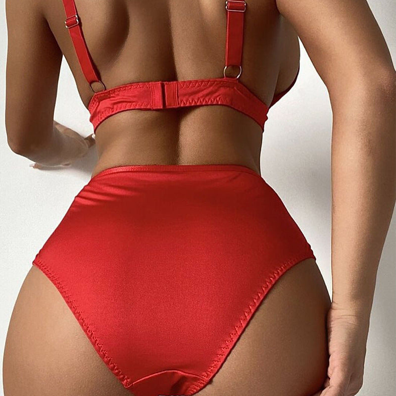 Summer Foreign Trade Women's Lace V-neck Sexy Underwear Suit