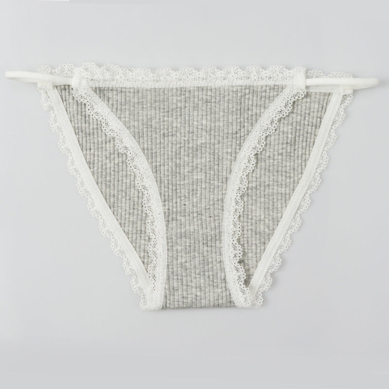 Lace Temptation Sexy Low Waist Thin Strap Girly Panties