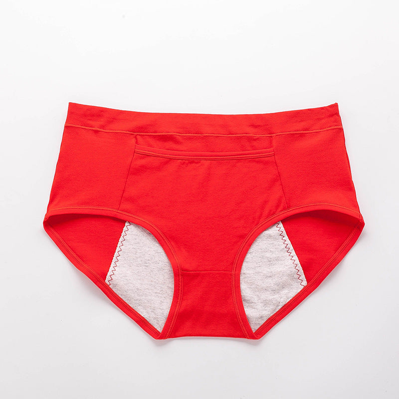 Pure Cotton Plus Size Physiological Women's Menstrual Underwear