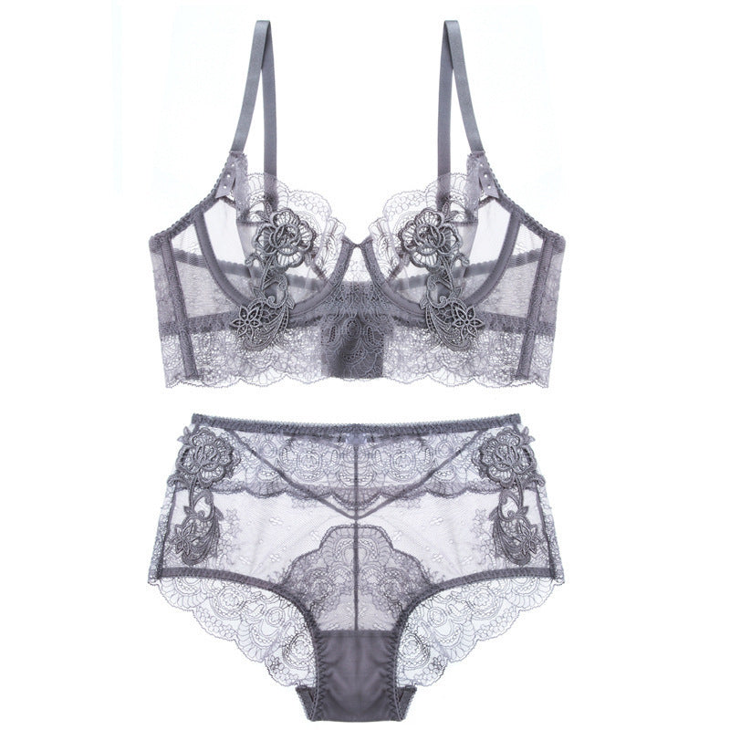 Lace ultra-thin underwear set