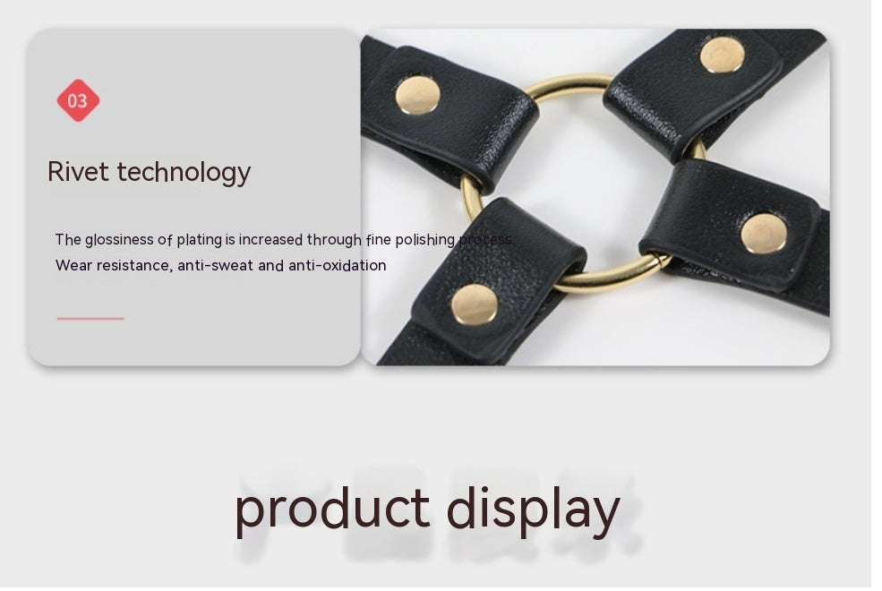 PU Leather Props Handcuffs Shapewear