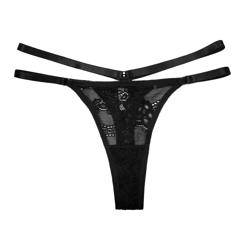 Factory Direct Supply Amazon European And American New Sexy Underwear Lace Cutout Lace T-shaped