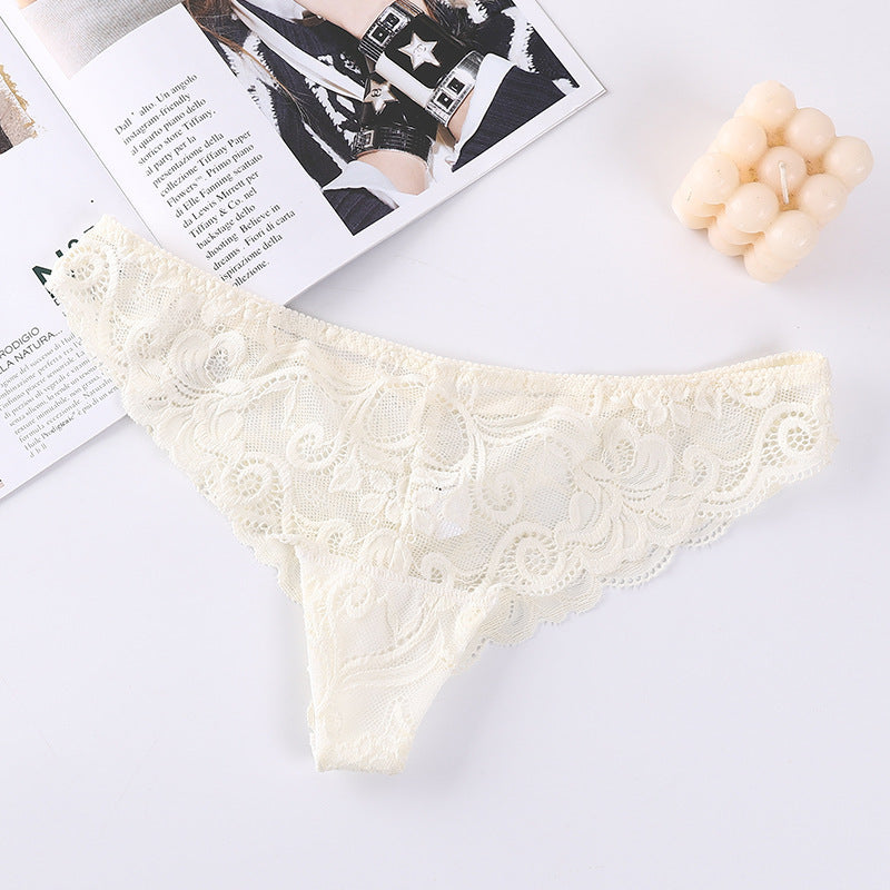 Women's Lace See-through Mesh Jacquard Underwear