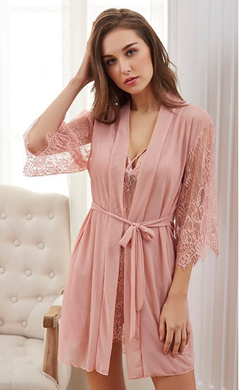 Lace perspective sexy pajamas
