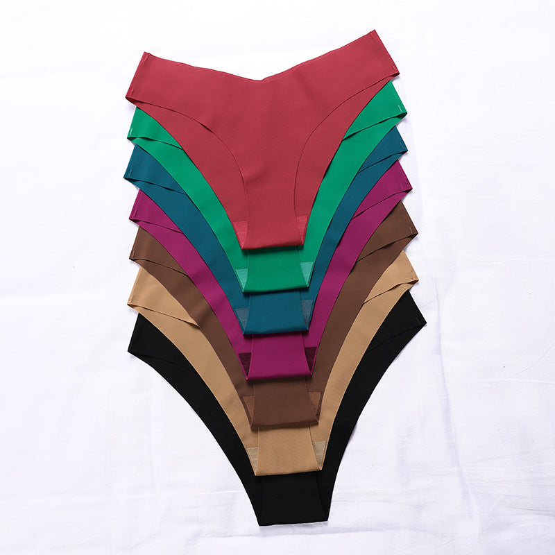 Seamless Ice Silk Cotton Crotch Breathable Underwear