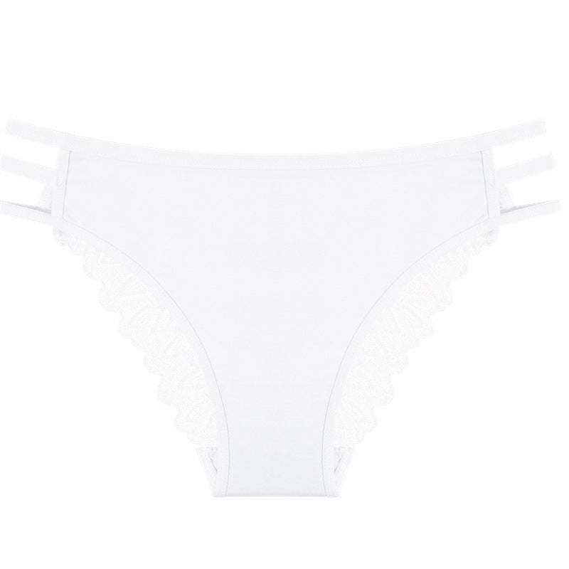 Women's Underwear Lace Cotton Stitching Low Waist