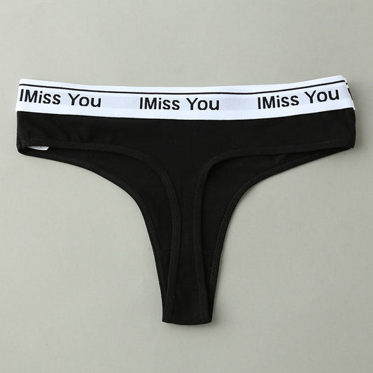 Thong Women's Cotton Seamless Low-rise Women's T Pants Sexy