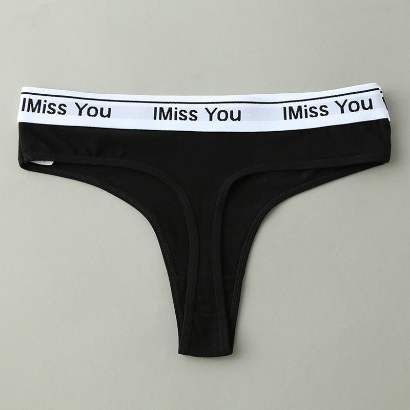 Thong Women's Cotton Seamless Low-rise Women's T Pants Sexy