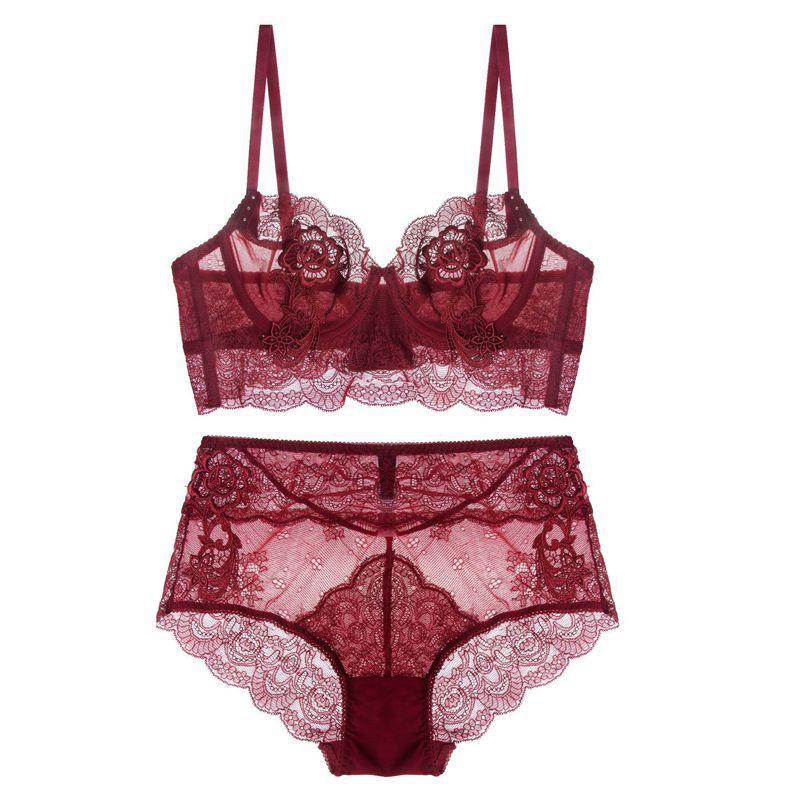 Lace ultra-thin underwear set