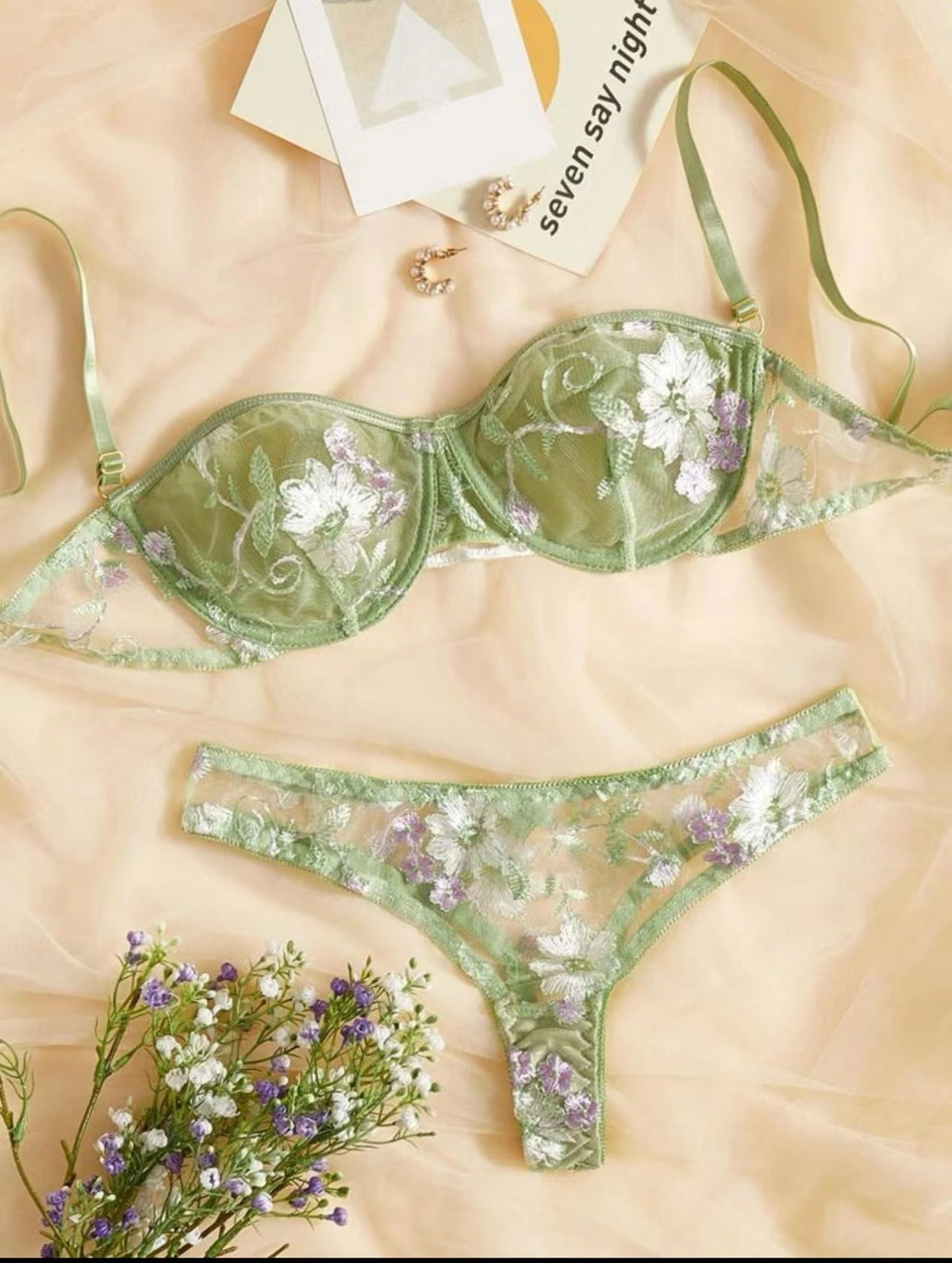 European And American Embroidered Slim Two-piece Set