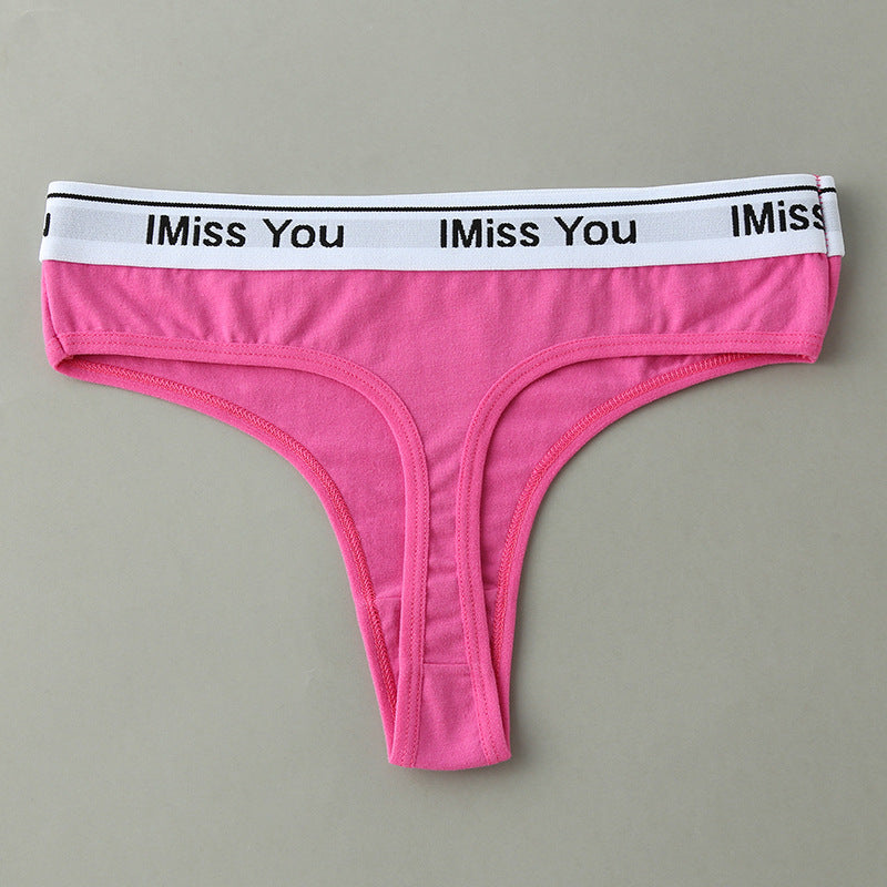 Thong Women's Cotton Seamless Low-rise Women's T Pants Sexy
