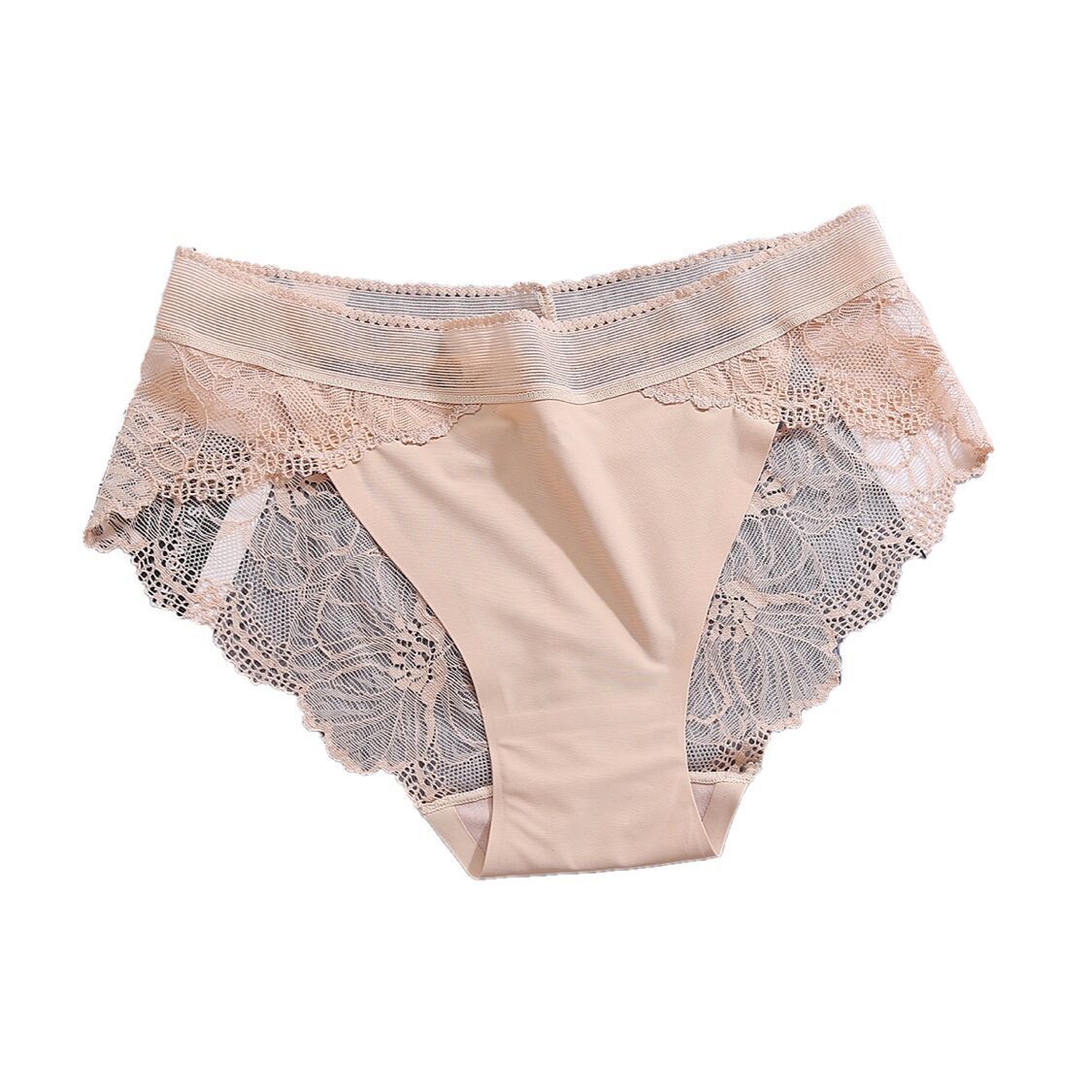 Women's Traceless Mid Waist Ice Silk Underwear