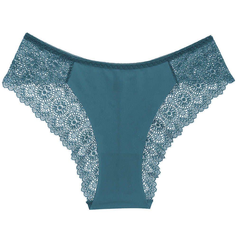 Exquisite Embroidery Gorgeous Transparent Pure Desire Low Waist Panties