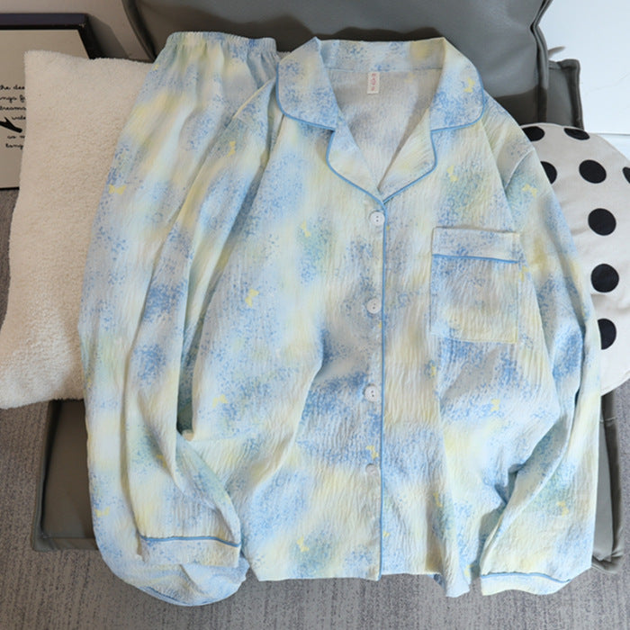 Cute Women's Autumn Long-sleeved Trousers Pajamas
