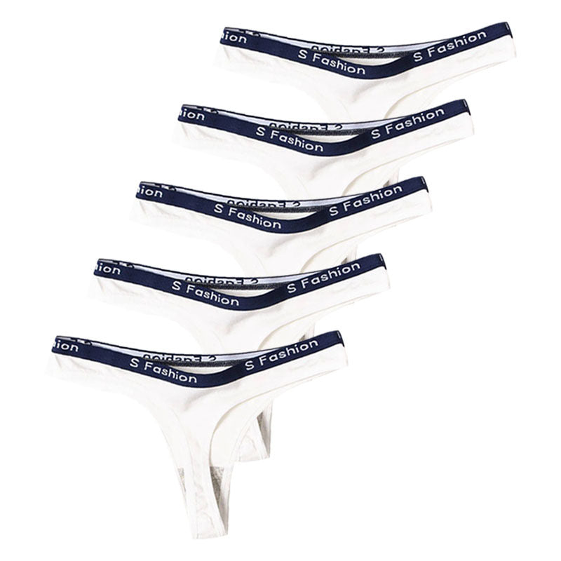 Solid Color Sexy Seamless Briefs Ladies Low Waist