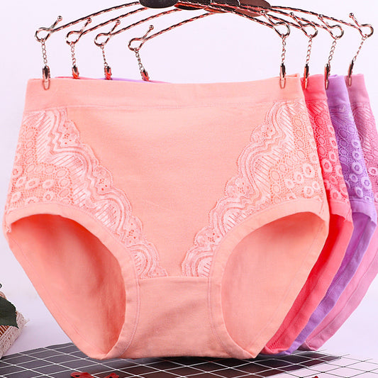 Underwear High Waist Cotton Crotch Plus-sized Plus Size Briefs