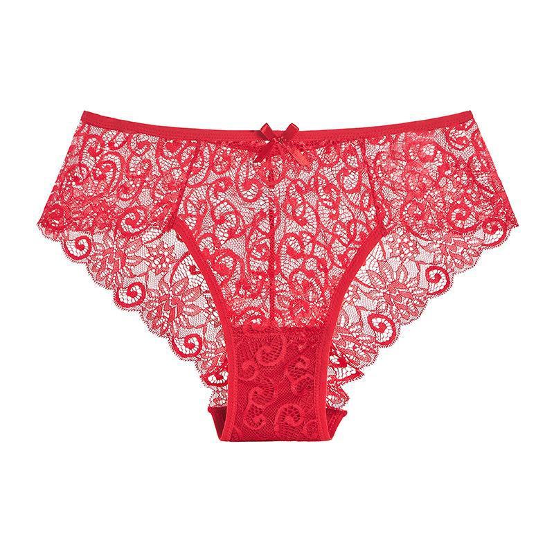 Sexy Mid-waist Lace Lace Women's Briefs For Women