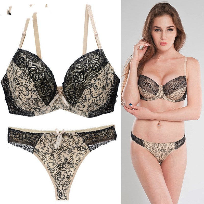 Lace print color matching suit