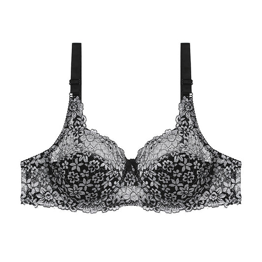 Women's Plus Size Lace Perspective Lingerie Fashion Bra