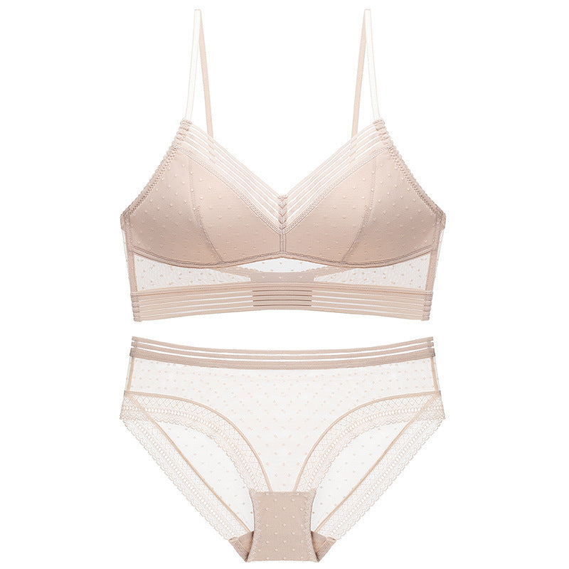 Ladies Big Backless Bralette French Sexy Lace Underwear