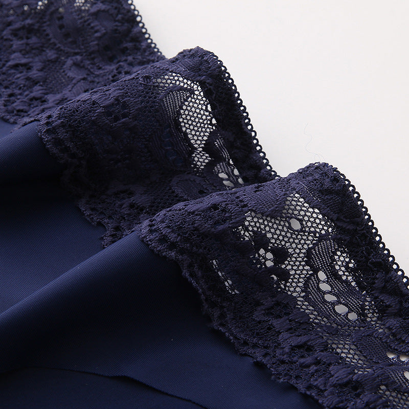 Mid-waist Lace Sexy Seamless Breathable Women's Underwear Hollow