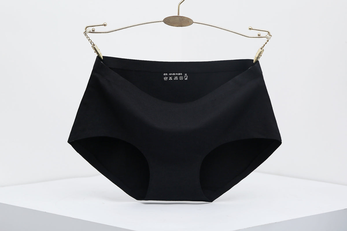 One Piece Seamless Women's Underwear Mid-waist Sexy Cotton Briefs