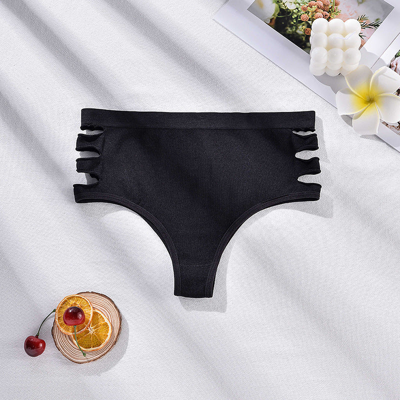 Seamless High Waist Shaping Tied Hollow Women's Underwear