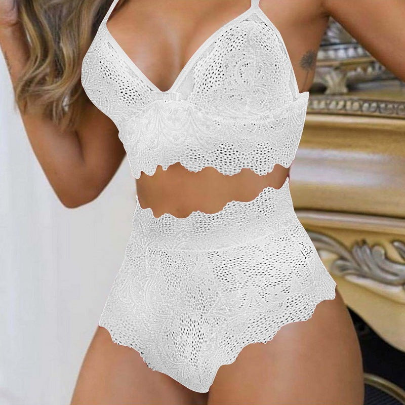 Women's Lace Trousers Sexy Temptation Three-point Suit