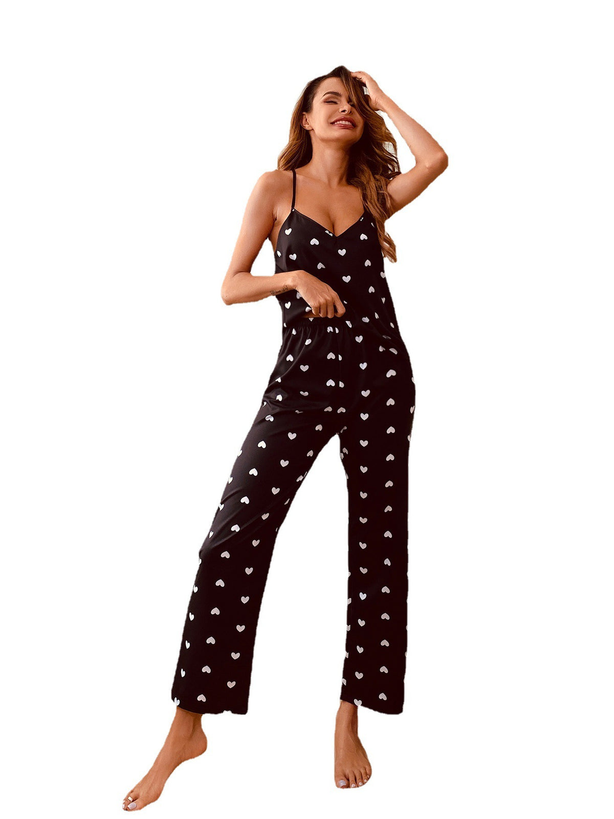 Sling Print Trousers Pajamas