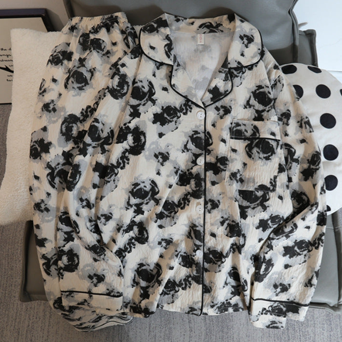 Cute Women's Autumn Long-sleeved Trousers Pajamas