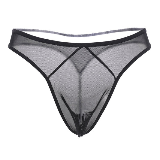 Mesh men's thong slim sexy dress
